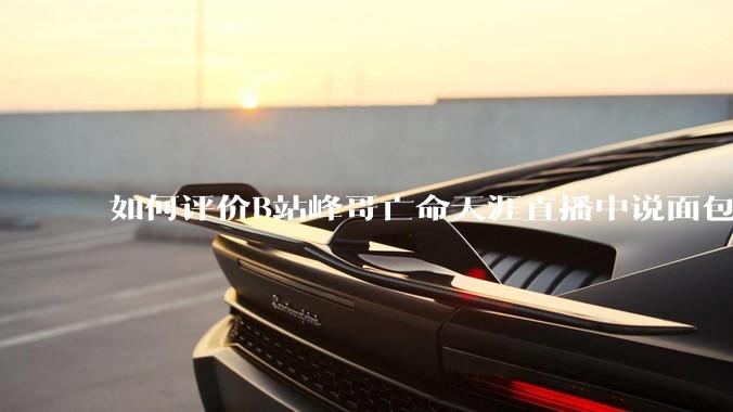 如何评价B站峰哥亡命天涯直播中说面包就是比馒头好吃，中国古代不吃面包是因为贫穷，没有足够的柴火？